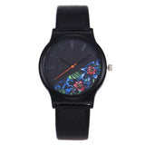 Hot Sale Fashion Country Style Flower Printed Women Watch