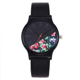Hot Sale Fashion Country Style Flower Printed Women Watch