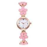 New Arrive Fashion Flower Rhinestone Bracelet Women Watch