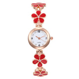 New Arrive Fashion Flower Rhinestone Bracelet Women Watch
